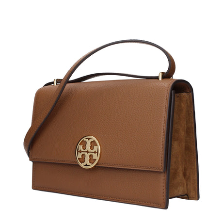 Tory Burch brun læder crossbody taske