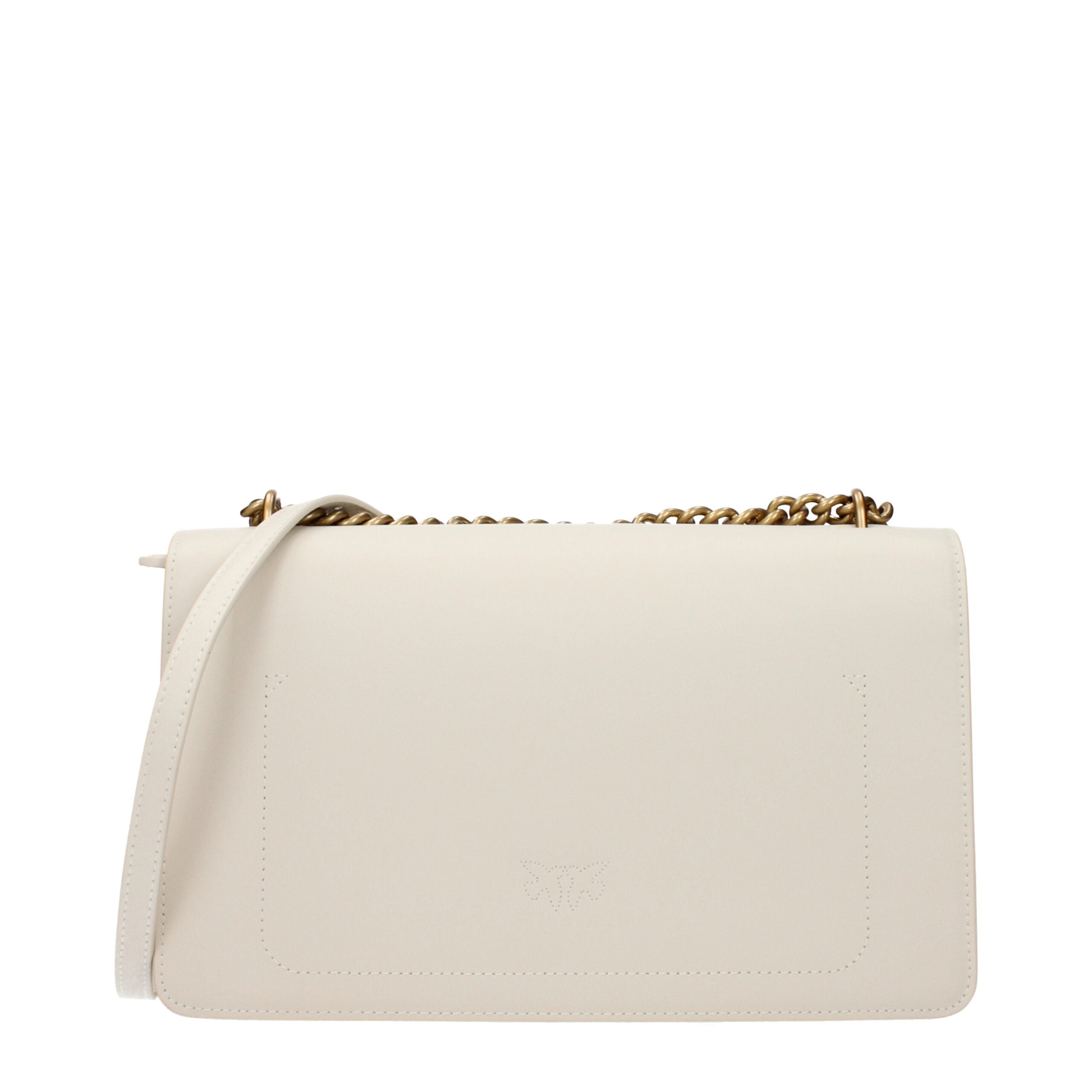 PINKO Beige Læder Crossbody Taske