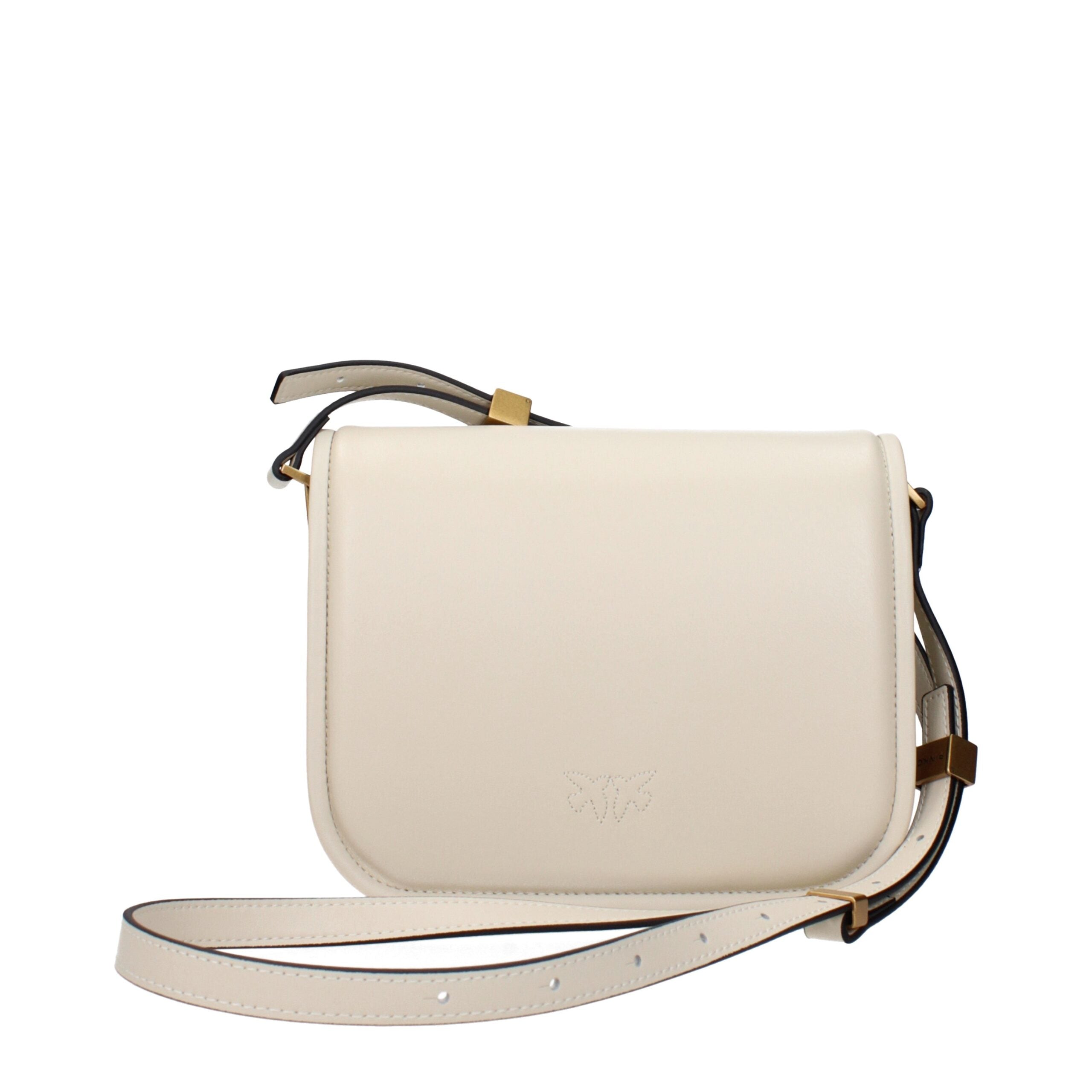 PINKO Beige Læder Crossbody Taske