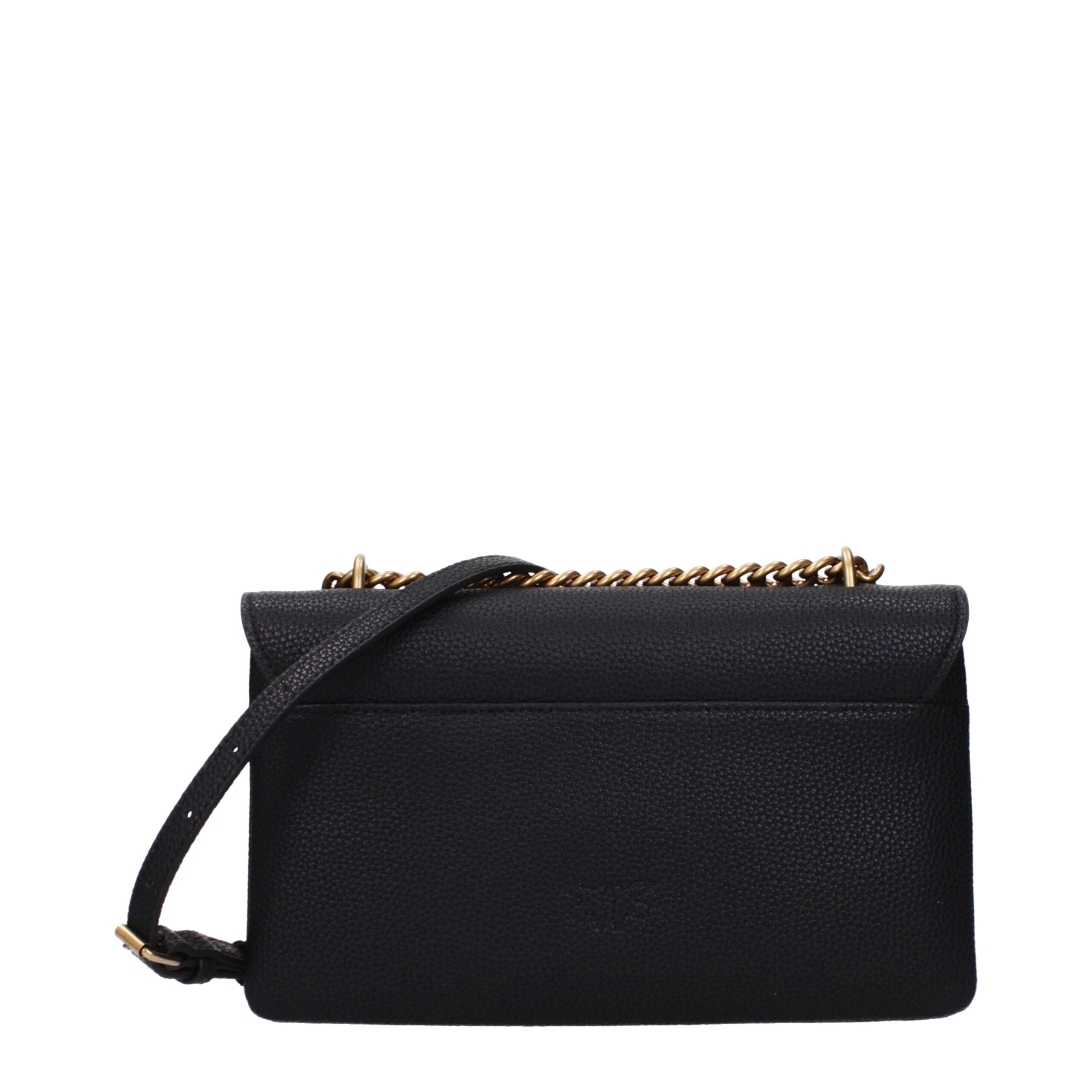 PINKO Sort Læder Crossbody Taske