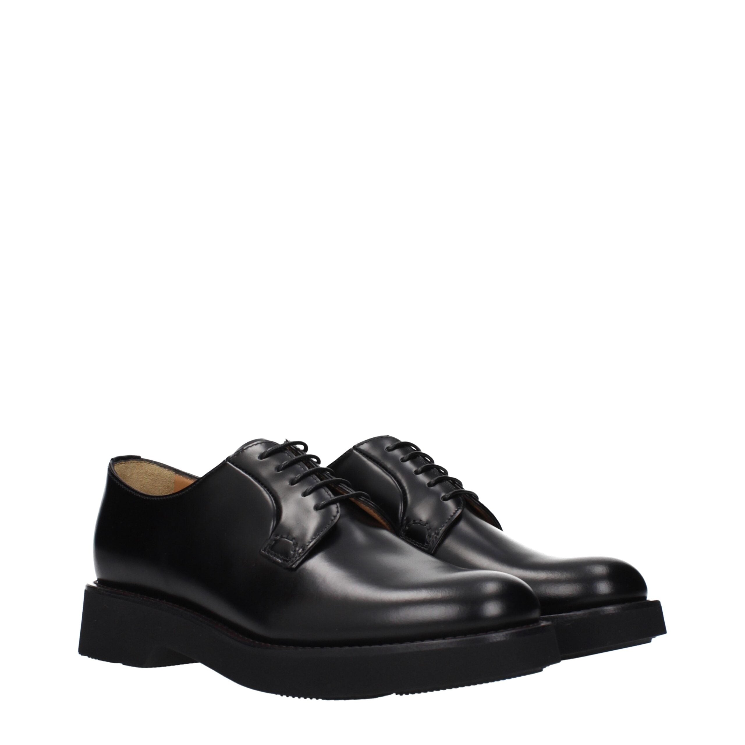 Church's sorte læder oxfords og derbies