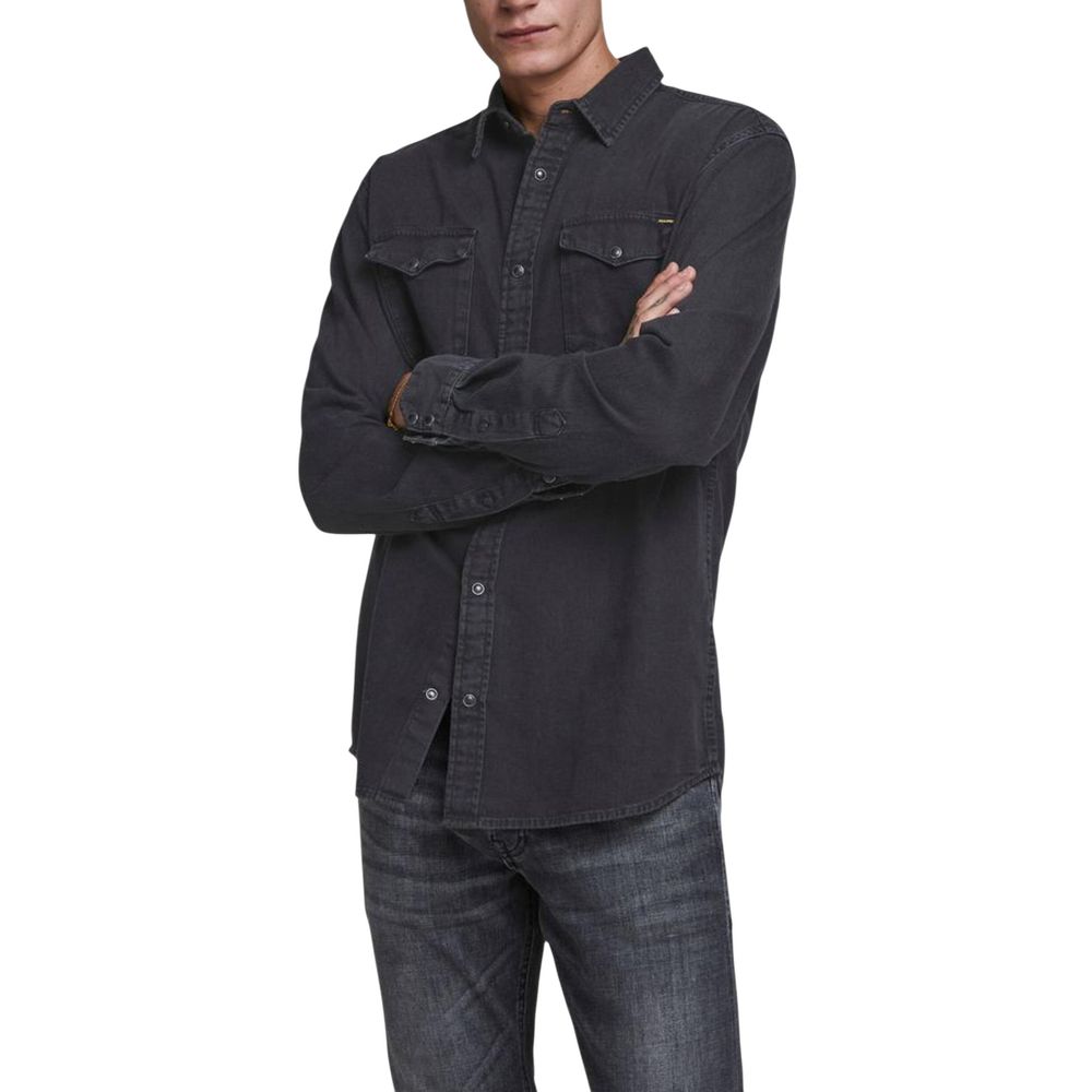 Jack Jones Sort Denimskjorte