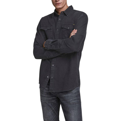 Jack Jones Sort Denimskjorte