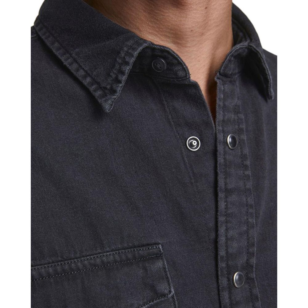 Jack Jones Sort Denimskjorte