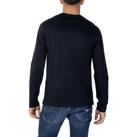 Armani Exchange Blue Cotton Long Sleeve T-Shirt