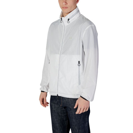 Armani Exchange White Polyester Shell Jacket