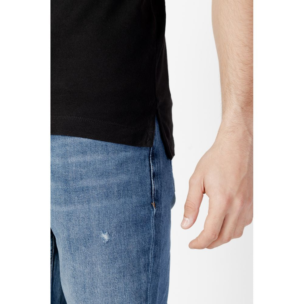 Tommy Hilfiger Jeans Sort bomuldspoloshirt