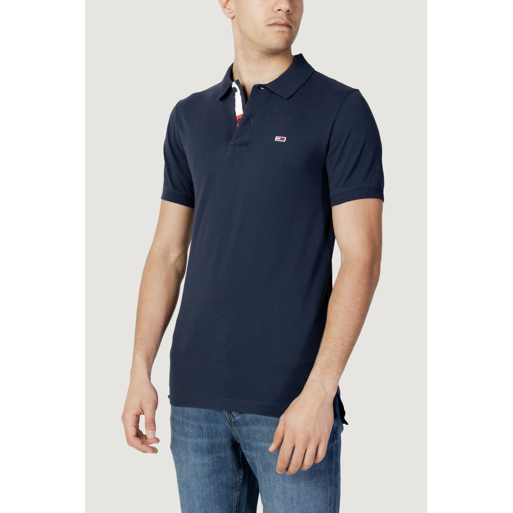 Tommy Hilfiger Jeans blå bomuld poloshirt