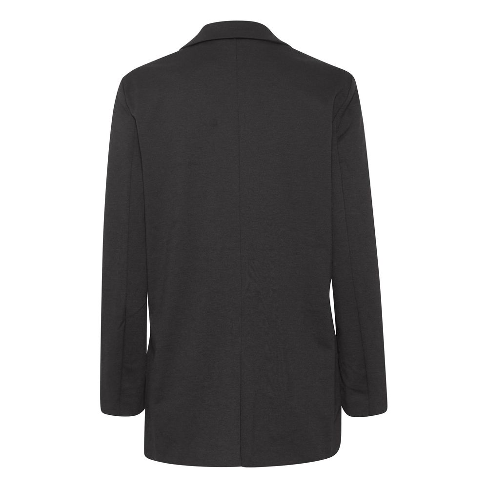 ICHI Sort Blazer i Genbrugspolyester