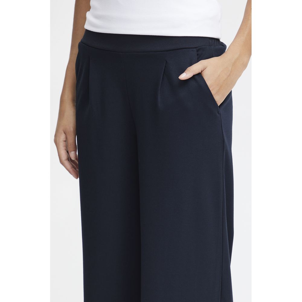 ICHI Blå Genbrugspolyuretan Casual Bukser