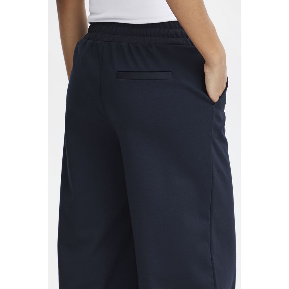 ICHI Blå Genbrugspolyuretan Casual Bukser