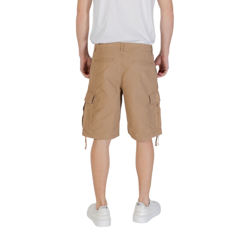 Jack Jones Beige Bomulds Bermudashorts