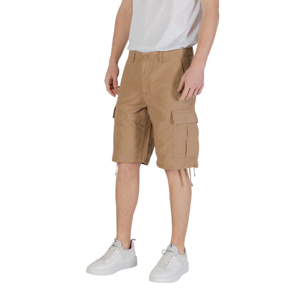 Jack Jones Beige Bomulds Bermudashorts