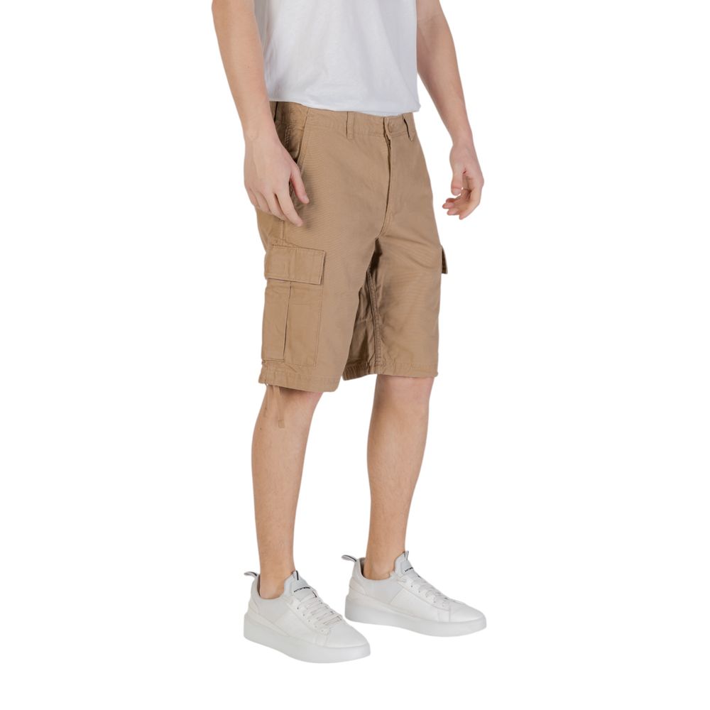 Jack Jones Beige Bomulds Bermudashorts