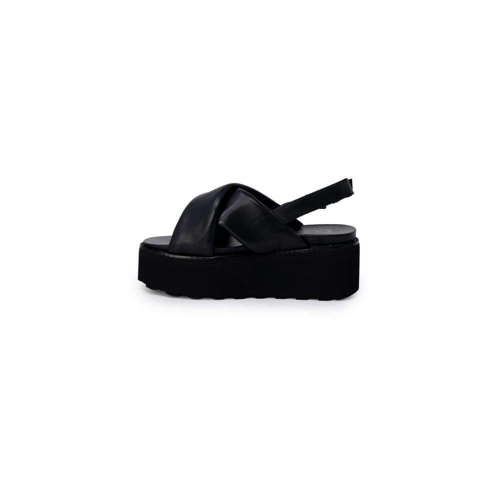 Cult sort læder sandal