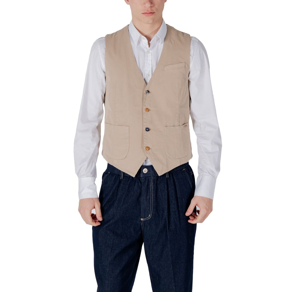 Gianni Lupo beige bomuldsvest