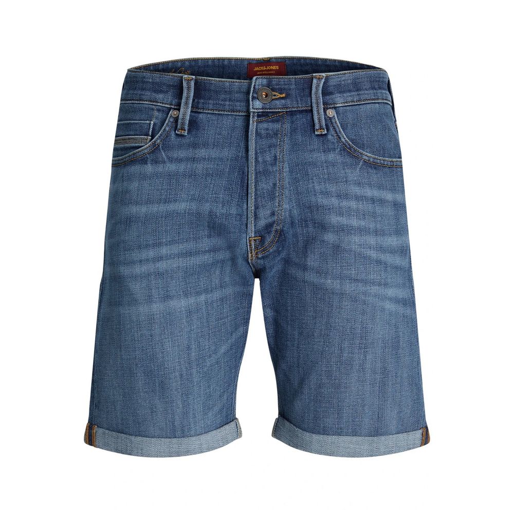 Jack Jones Blå Bomulds Bermudashorts
