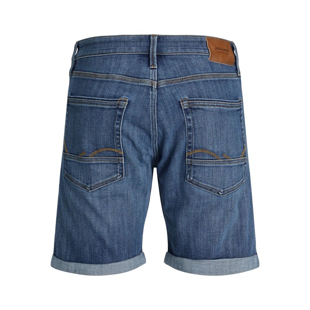 Jack Jones Blå Bomulds Bermudashorts