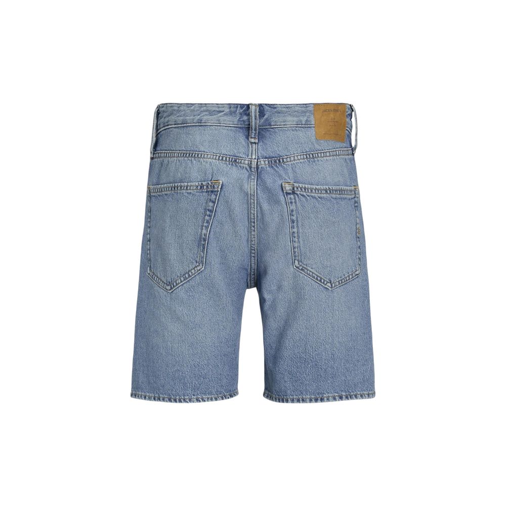 Jack Jones Blå Bomulds Bermudashorts