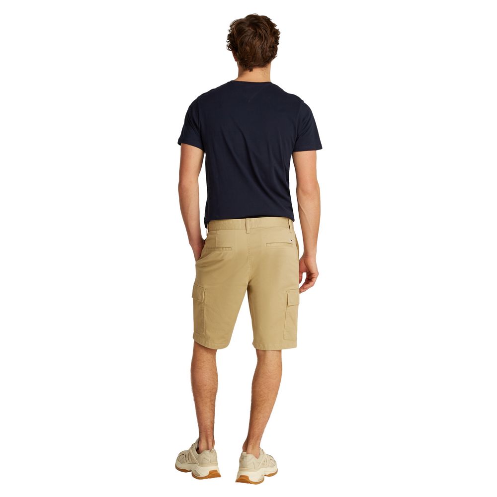Tommy Hilfiger Jeans Beige Bomulds Bermudashorts