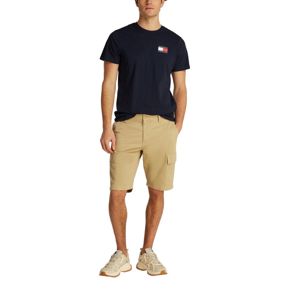Tommy Hilfiger Jeans Beige Bomulds Bermudashorts