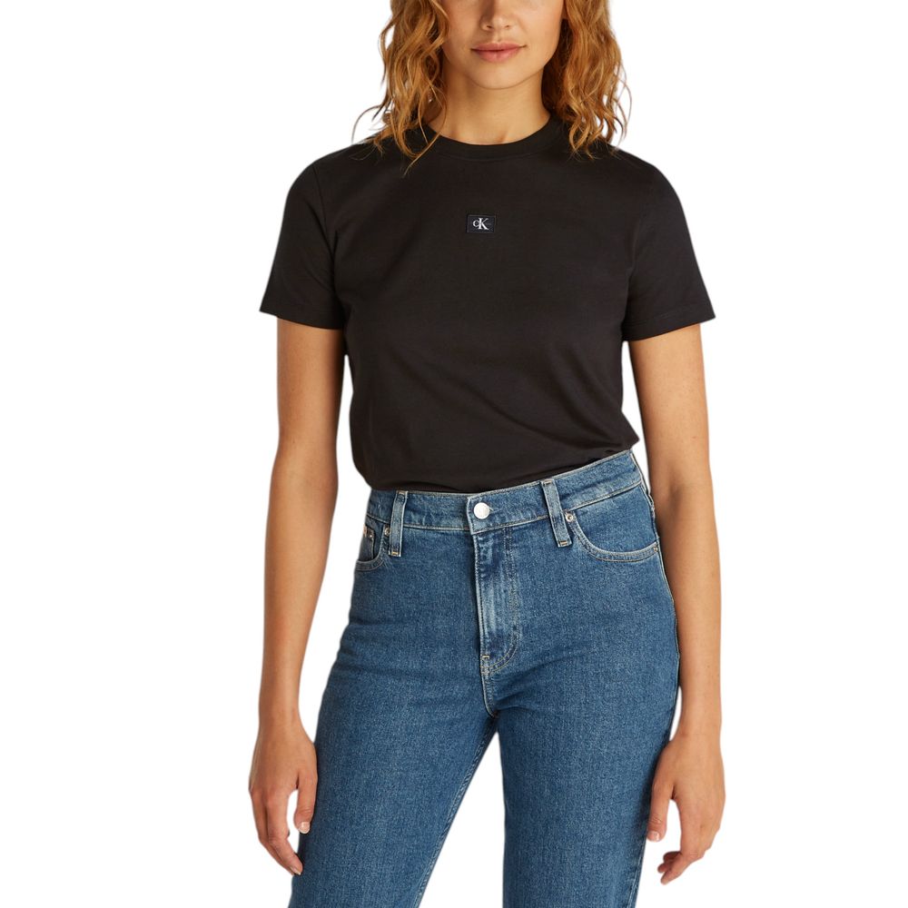 Calvin Klein Jeans Sort genbrugsbomuld T-shirt
