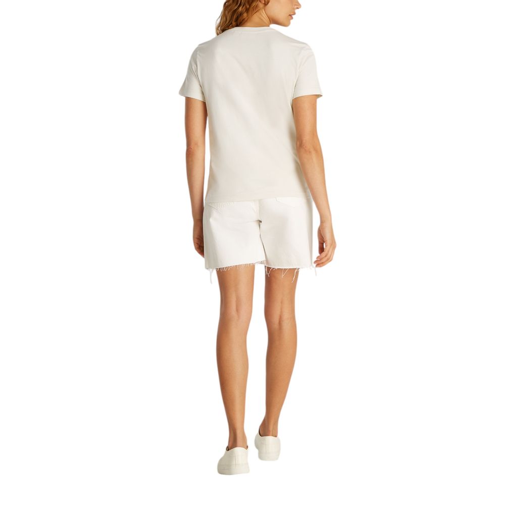 Calvin Klein Jeans Beige T-shirt i genbrugsbomuld