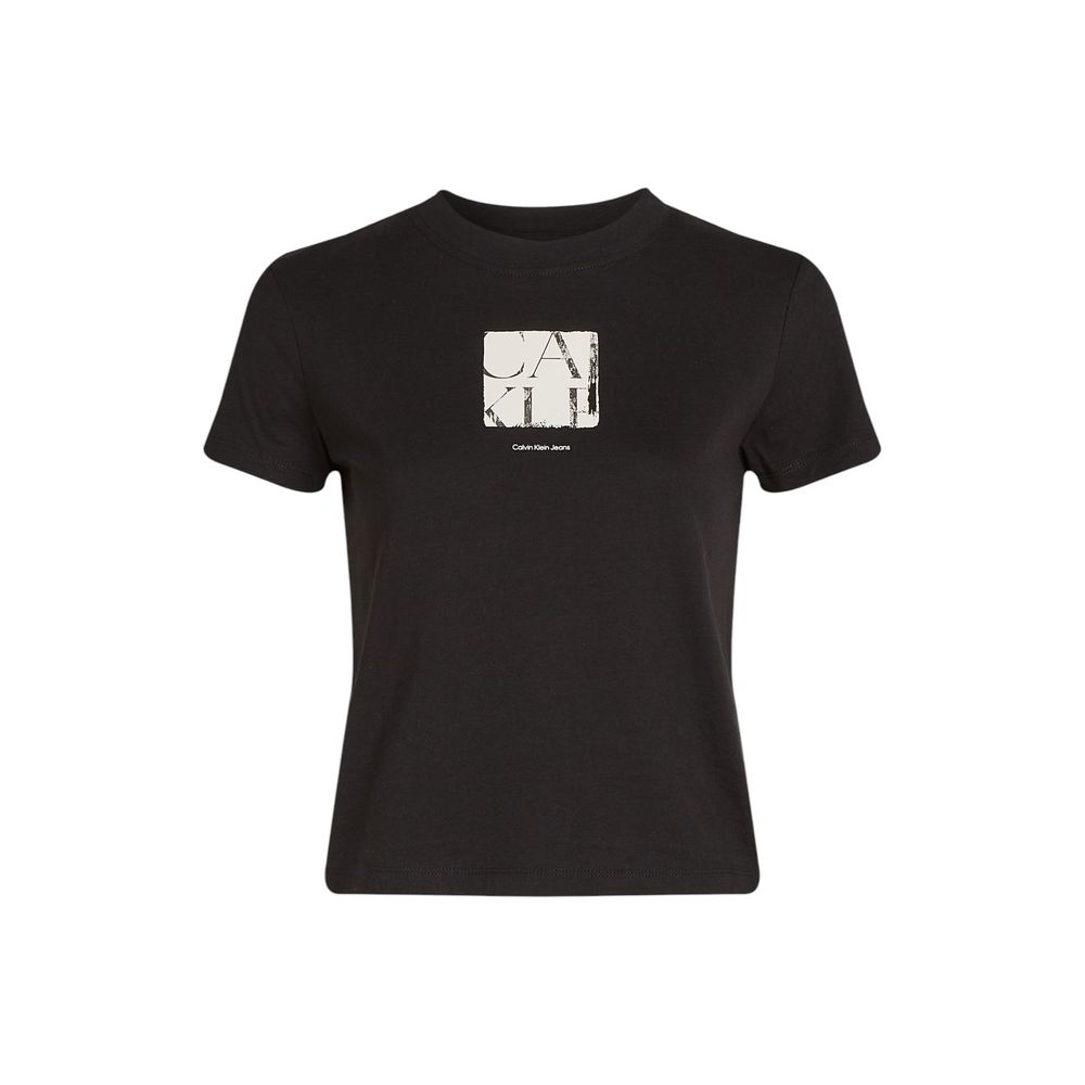 Calvin Klein Jeans Sort genbrugsbomuld T-shirt