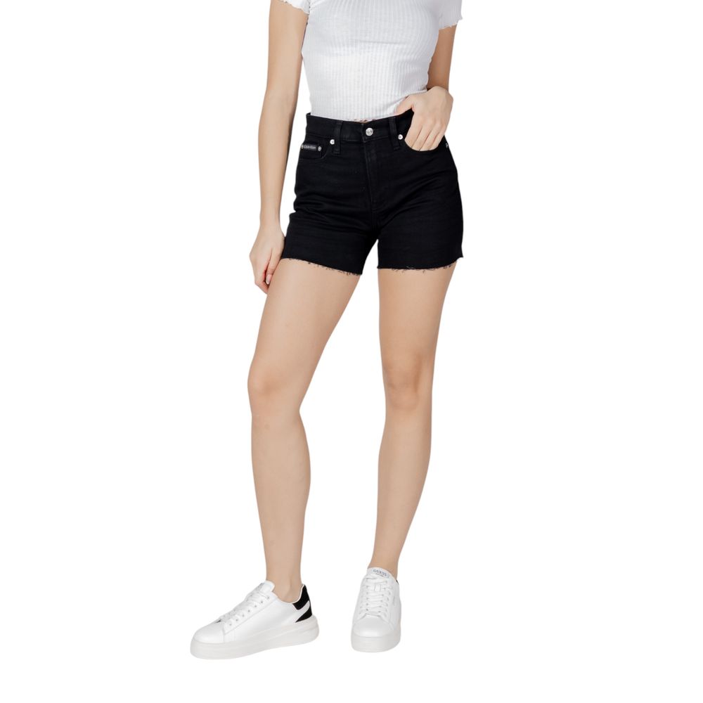 Calvin Klein Jeans Sorte Bomuldsshorts