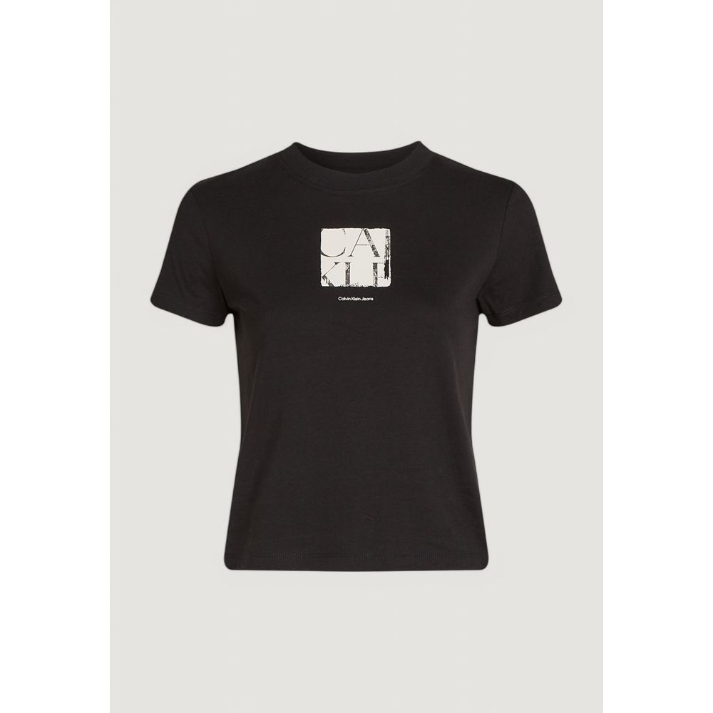 Calvin Klein Jeans Sort genbrugsbomuld T-shirt
