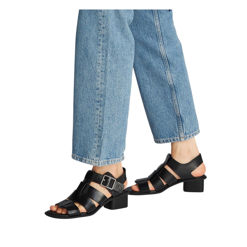 Calvin Klein Jeans Sort Polyester Sandal