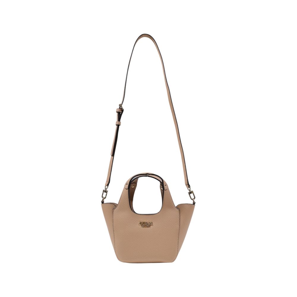 Guess beige polyethylen håndtaske