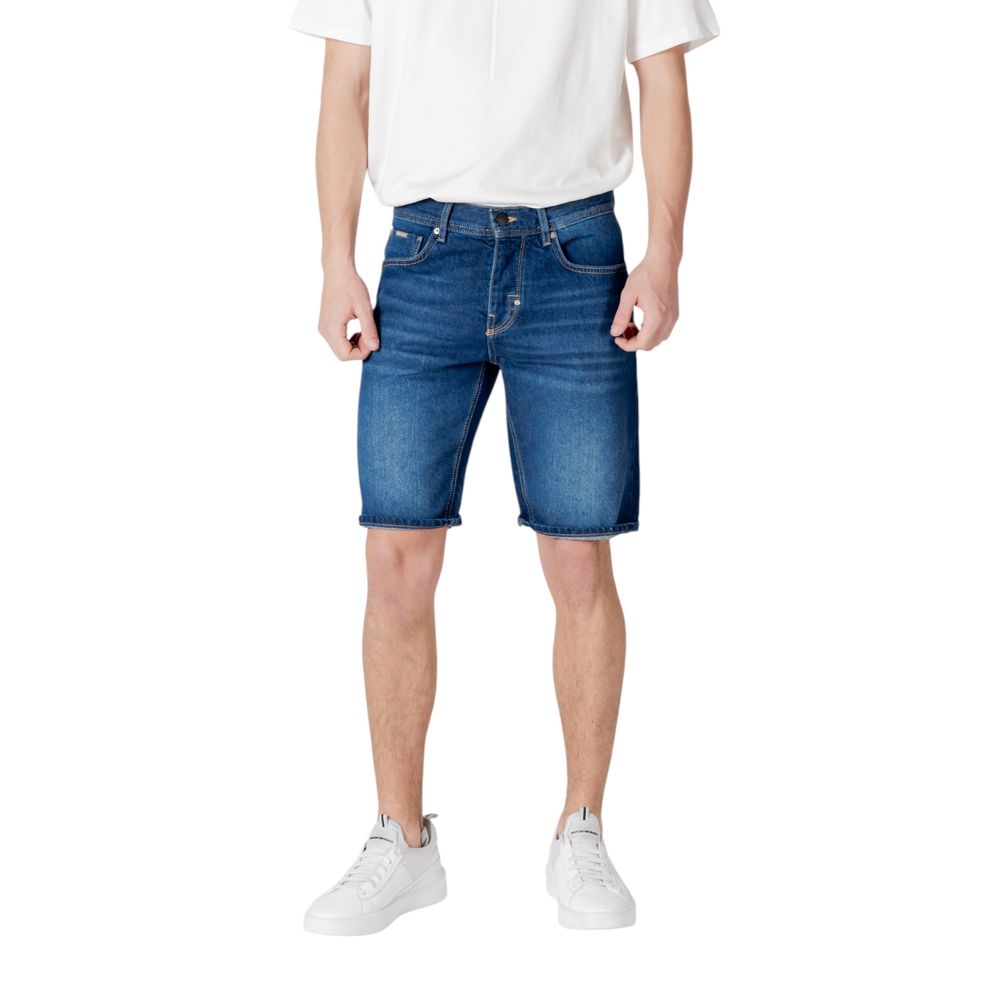 Antony Morato blå Bermuda-shorts i bomuld