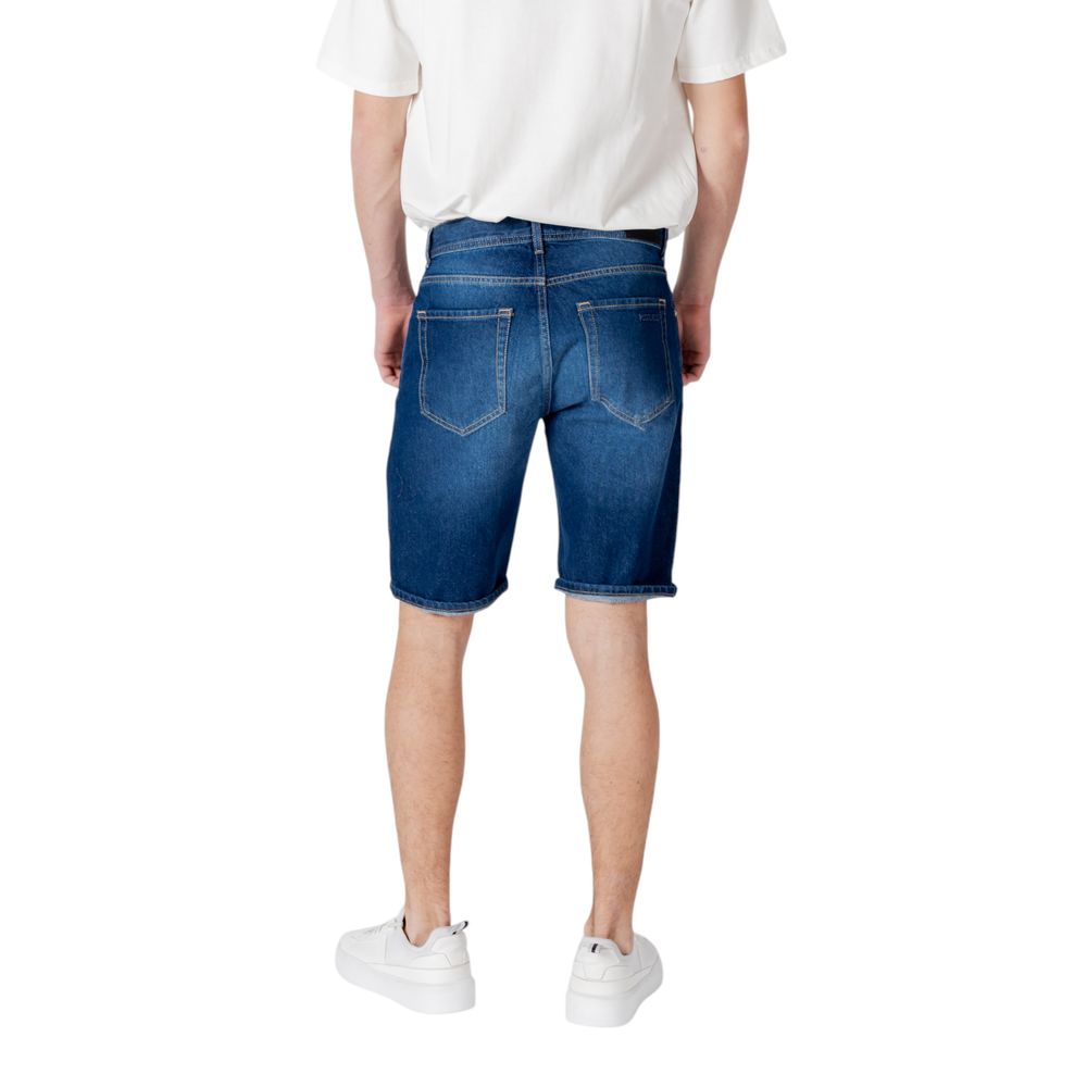 Antony Morato blå Bermuda-shorts i bomuld