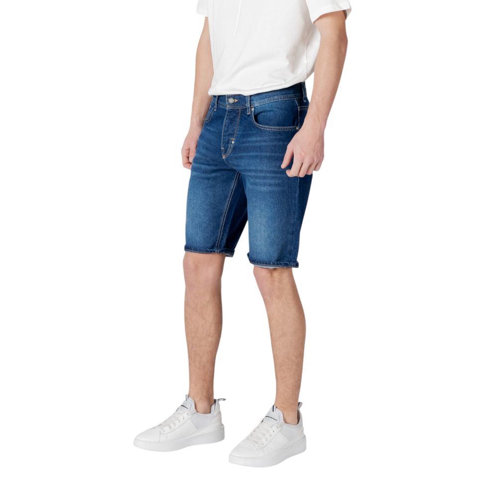 Antony Morato blå Bermuda-shorts i bomuld