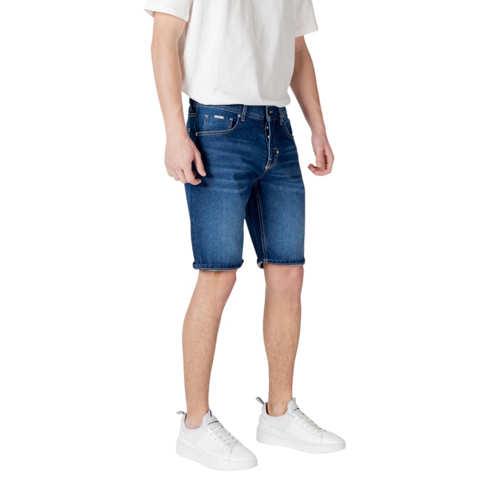 Antony Morato blå Bermuda-shorts i bomuld
