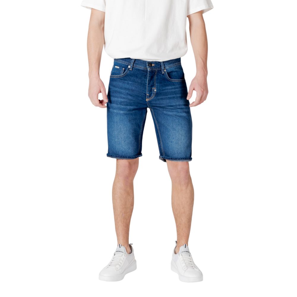 Antony Morato blå Bermuda-shorts i bomuld