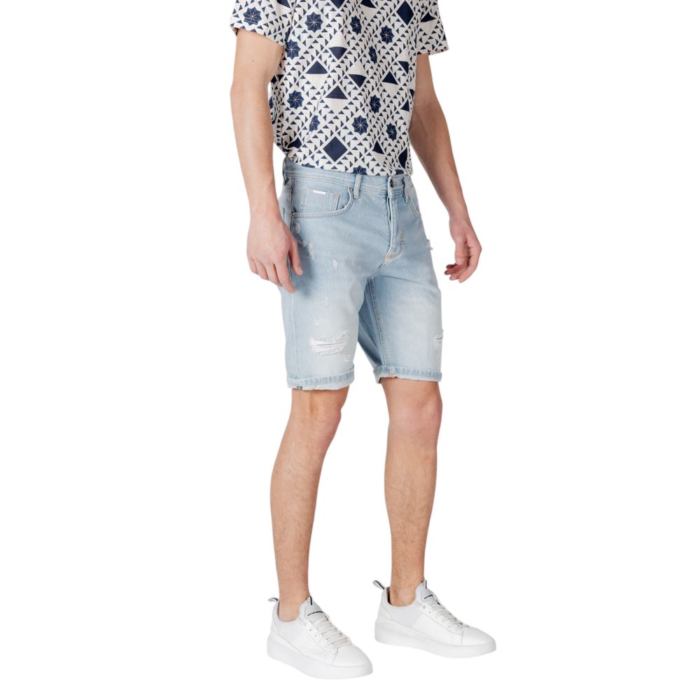 Antony Morato lyseblå Bermuda-shorts i bomuld
