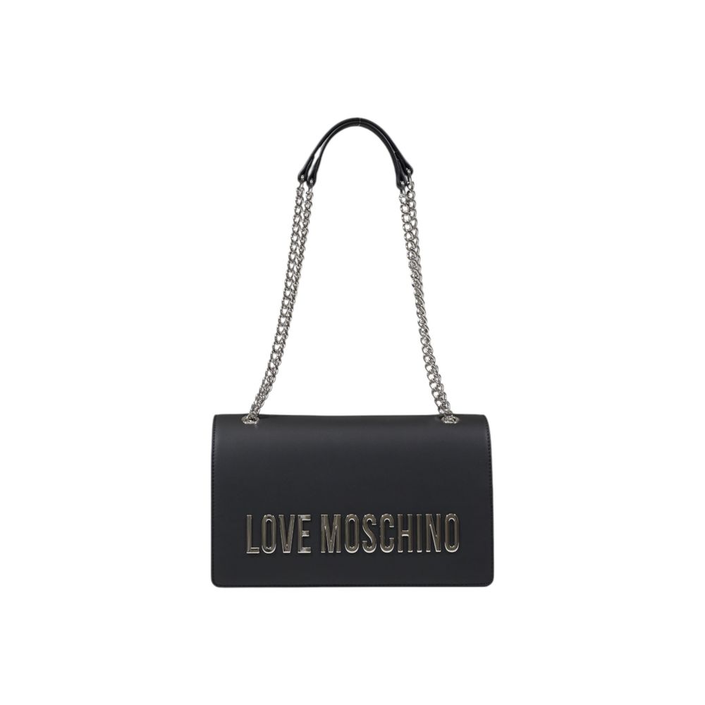Love Moschino grå polyethylen håndtaske
