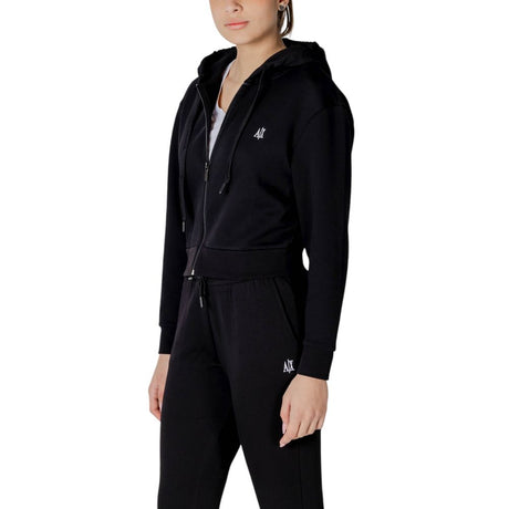 Armani Exchange Black Cotton Hoody