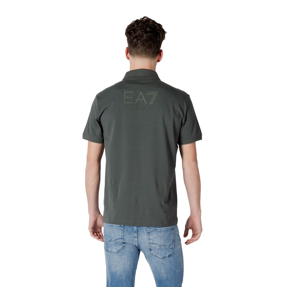 EA7 Emporio Armani Grøn Bomuldspoloshirt