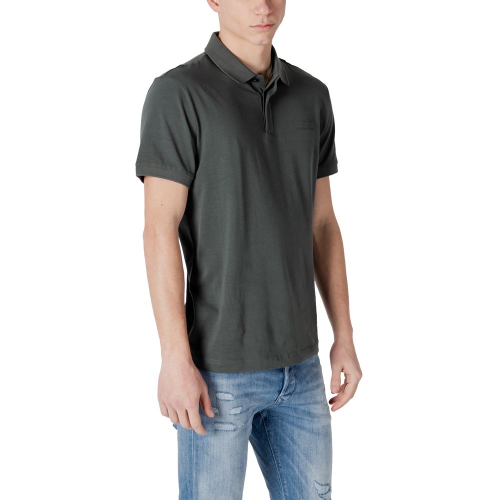 EA7 Emporio Armani Grøn Bomuldspoloshirt