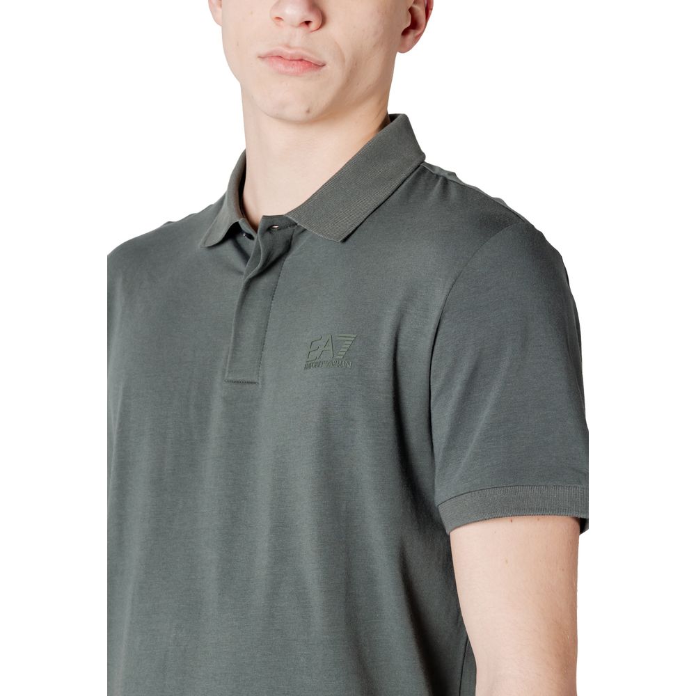 EA7 Emporio Armani Grøn Bomuldspoloshirt