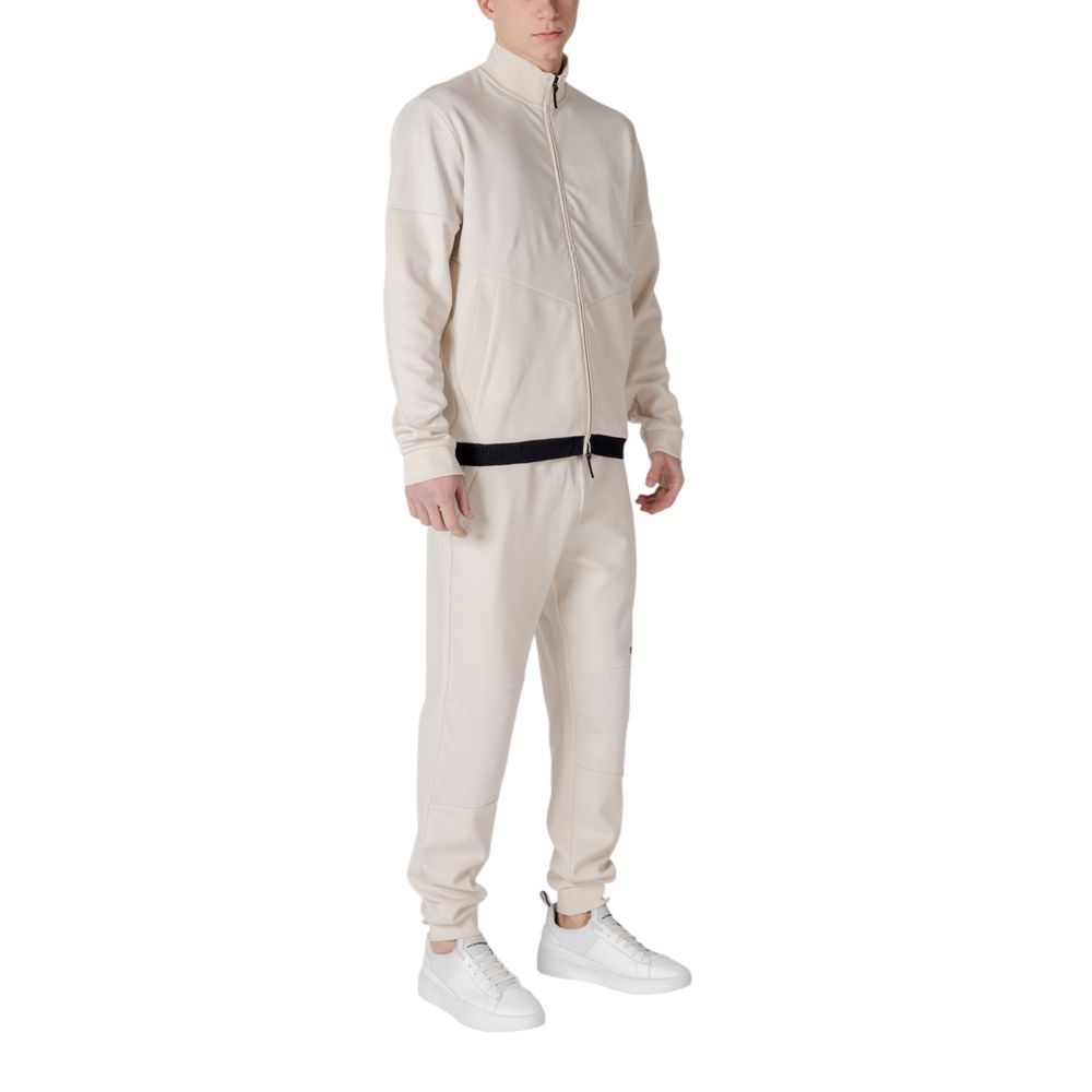 EA7 Emporio Armani Beige sweatsuit i bomuld