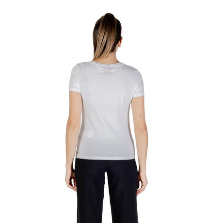EA7 Emporio Armani T-shirt i hvid bomuld
