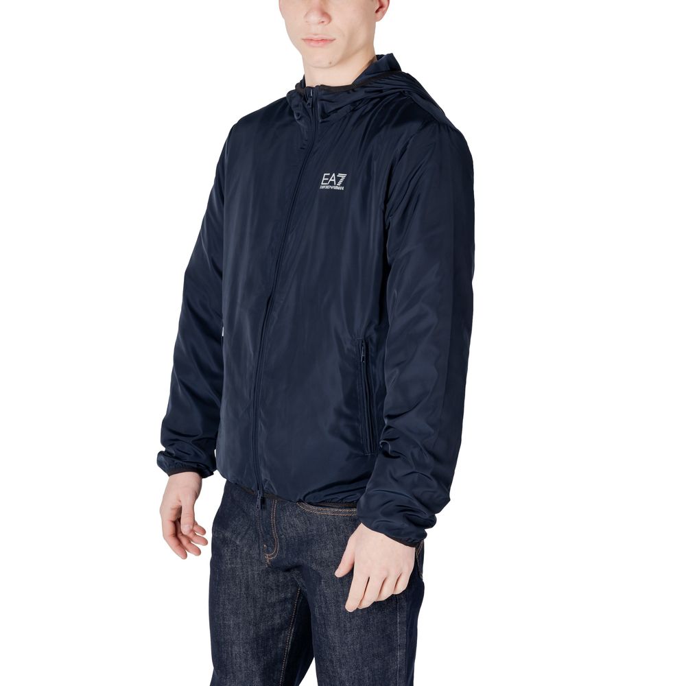 EA7 Emporio Armani Blå Polyester Shelljakke