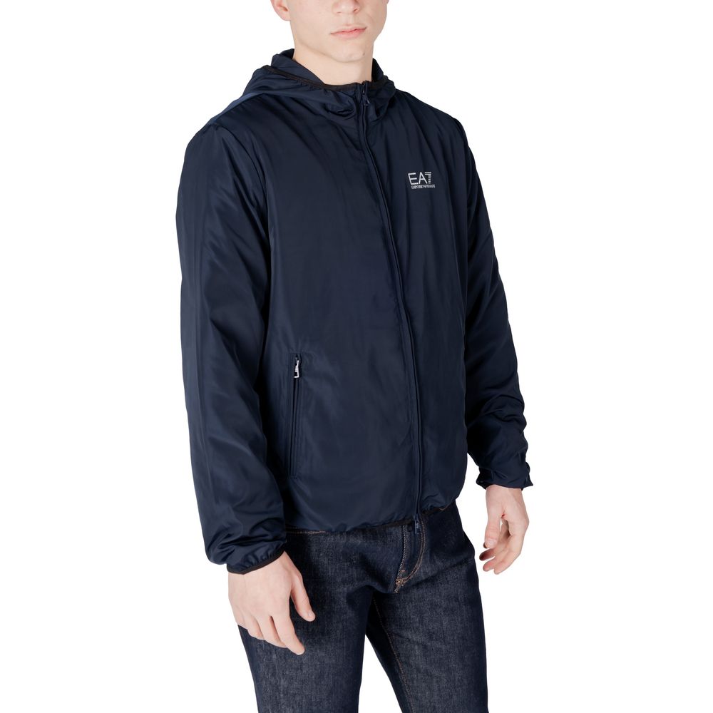 EA7 Emporio Armani Blå Polyester Shelljakke