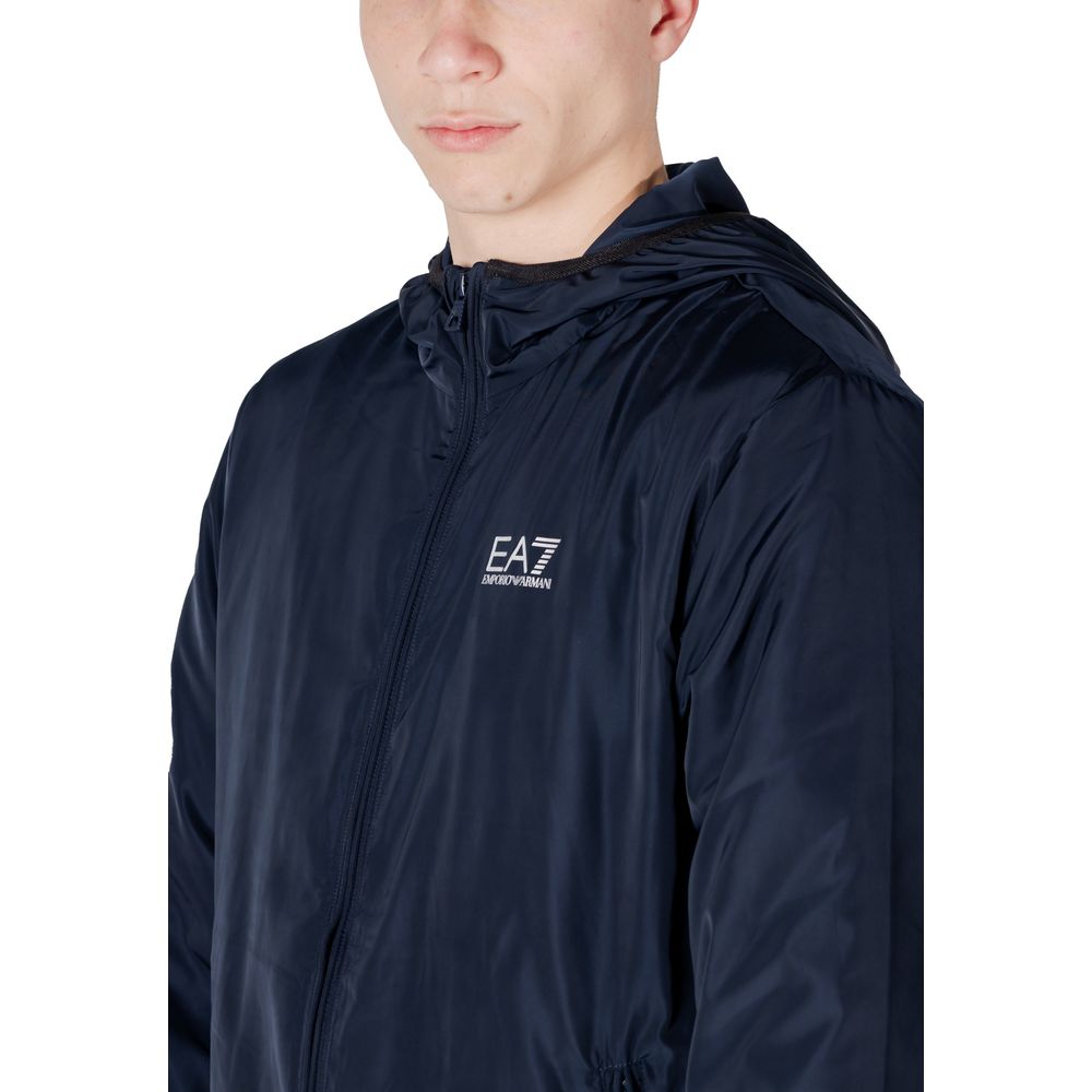 EA7 Emporio Armani Blå Polyester Shelljakke