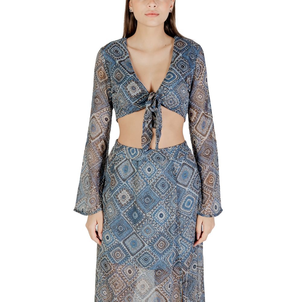 Kun blå top af genbrugspolyester