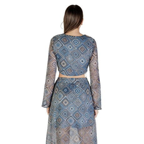 Kun blå top af genbrugspolyester